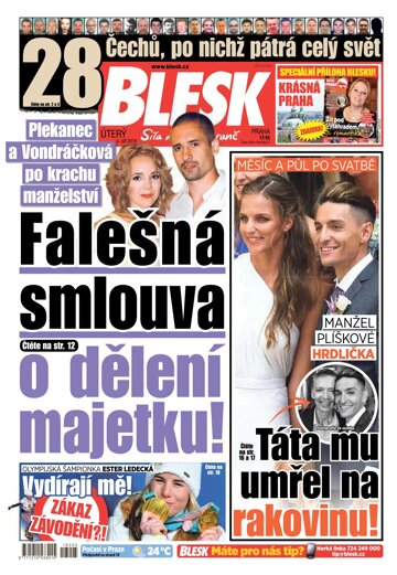 Obálka e-magazínu Blesk 4.9.2018