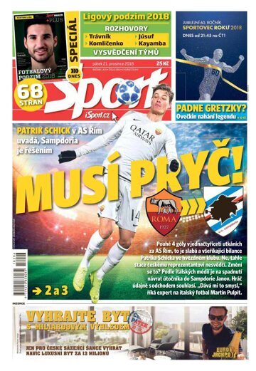Obálka e-magazínu Sport 21.12.2018