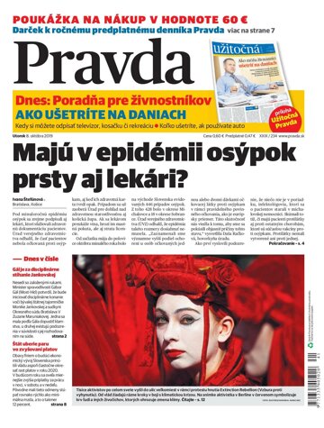 Obálka e-magazínu Pravda 8. 10. 2019
