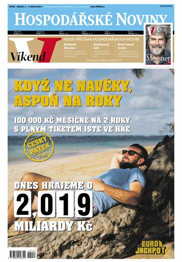 Obálka e-magazínu Hospodářské noviny 152 - 7.8.2020