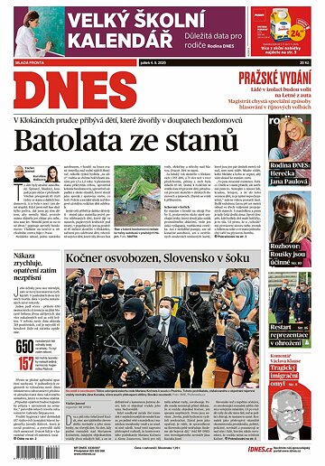 Obálka e-magazínu MF Dnes 4.9.2020