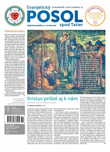 Obálka e-magazínu Evanjelický posol spod Tatier 51-52/2020