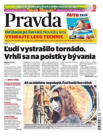 Obálka e-magazínu Pravda 28. 7. 2021