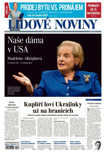 Obálka e-magazínu Lidové noviny 24.3.2022