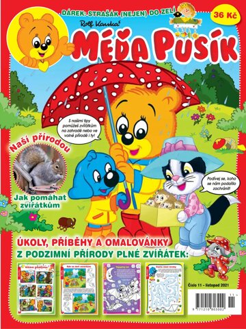 Obálka e-magazínu Méďa Pusík 11/2021