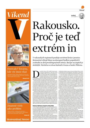 Obálka e-magazínu Hospodářské noviny - příloha Víkend 111 - 9.6.2023 Víkend