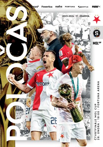 Obálka e-magazínu Poločas 24/2023č.18 Slavia - Sparta