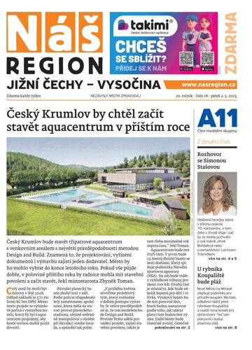 Obálka e-magazínu Náš Region - Jižní Čechy 18/2025