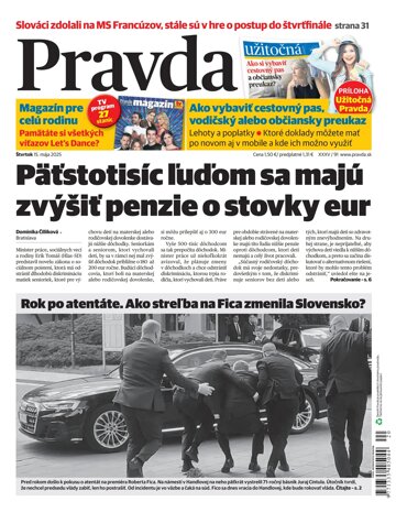 Obálka e-magazínu Pravda 15. 5. 2025