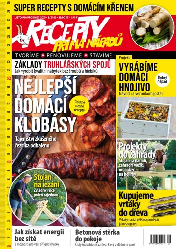 Obálka e-magazínu Recepty prima nápadů 8/2025