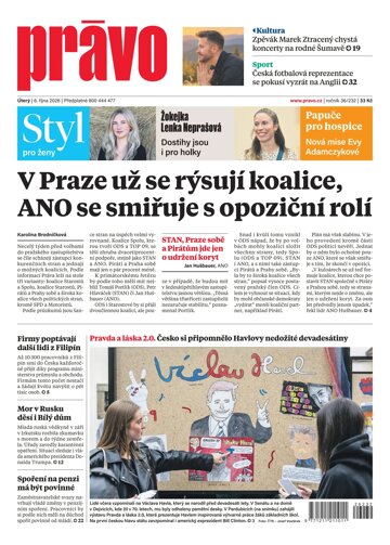 Obálka e-magazínu Deník Právo 6.10.2026