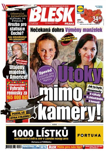 Obálka e-magazínu Blesk 26.3.2015