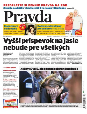 Obálka e-magazínu Pravda 2. 7. 2015