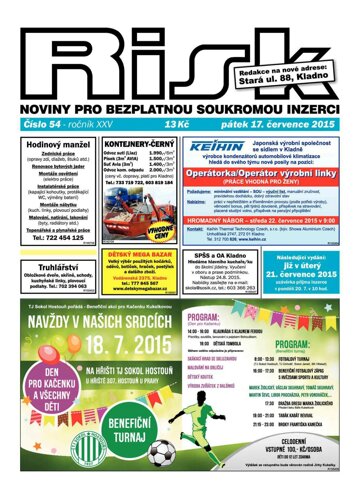 Obálka e-magazínu Risk 54/2015