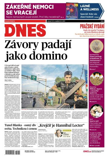 Obálka e-magazínu MF Dnes 19.9.2015