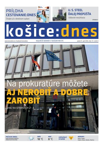 Obálka e-magazínu košice:dnes 15.4.2016