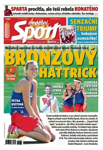 Obálka e-magazínu Nedělní Sport 14.8.2016