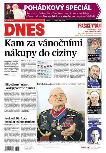 Obálka e-magazínu MF Dnes 17.12.2016