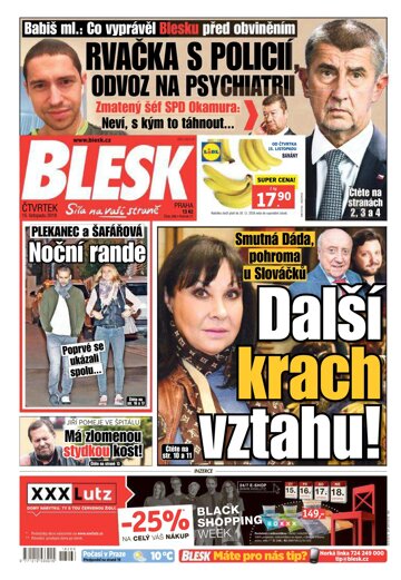 Obálka e-magazínu Blesk 15.11.2018