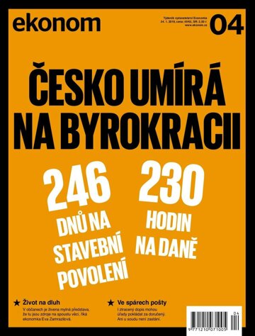 Obálka e-magazínu Ekonom 4 - 24.1.2019