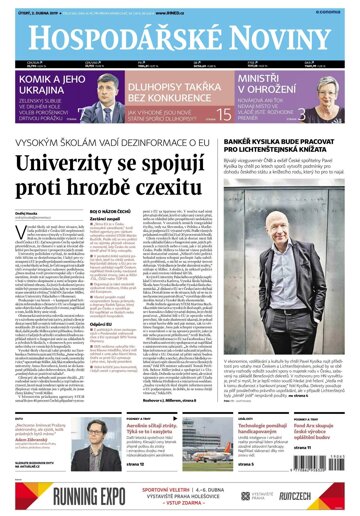 Obálka e-magazínu Hospodářské noviny 065 - 2.4.2019