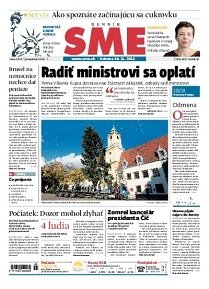 Obálka e-magazínu SME 10.11.2012