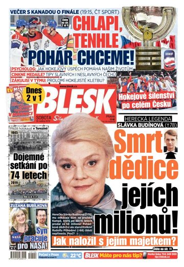 Obálka e-magazínu Blesk 25.5.2019