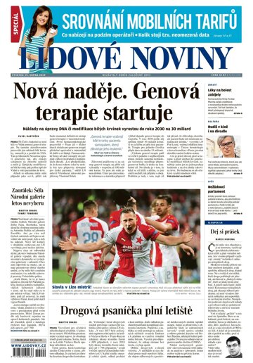 Obálka e-magazínu Lidové noviny 29.8.2019