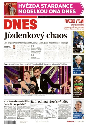 Obálka e-magazínu MF Dnes 16.12.2019