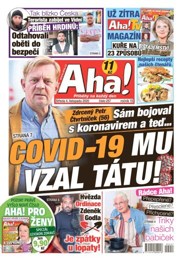 Obálka e-magazínu AHA! 4.11.2020