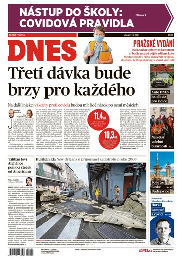 Obálka e-magazínu MF Dnes 31.8.2021