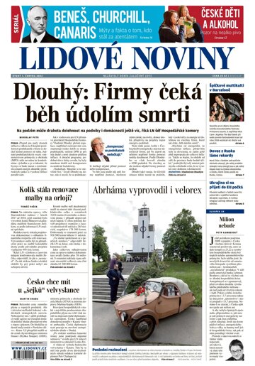 Obálka e-magazínu Lidové noviny 7.6.2022