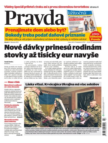 Obálka e-magazínu Pravda 14. 2. 2023