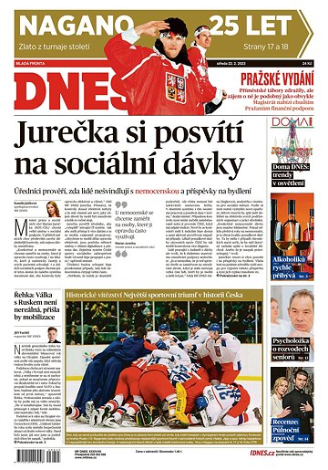 Obálka e-magazínu MF Dnes 22.2.2023