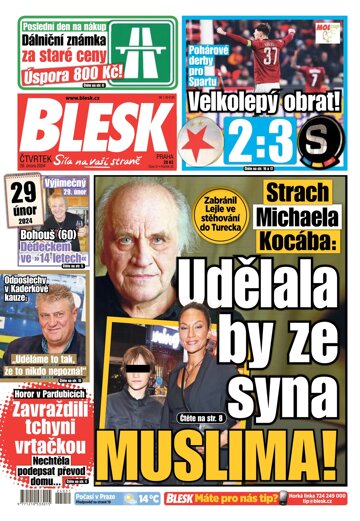 Obálka e-magazínu Blesk 29.2.2024