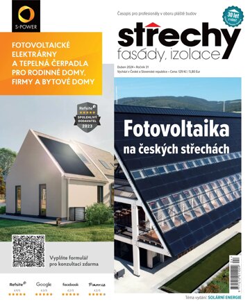 Obálka e-magazínu Střechy, Fasády, Izolace 4/2024
