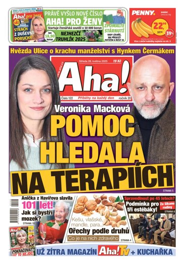 Obálka e-magazínu AHA! 28.5.2025