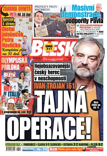 Obálka e-magazínu Blesk 2.2.2026