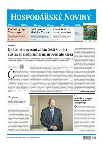 Obálka e-magazínu Hospodářské noviny 174 - 9.9.2026