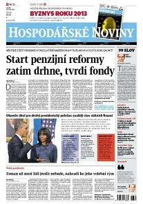 Obálka e-magazínu Hospodářské noviny 014 - 21.1.2013