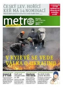 Obálka e-magazínu deník METRO 21.2.2014