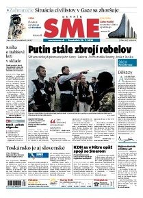 Obálka e-magazínu SME 21.7.2014
