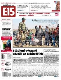 Obálka e-magazínu E15 23.9.2014