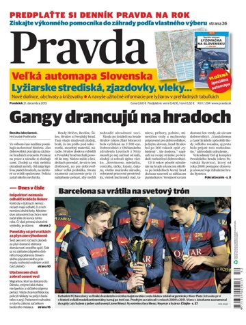 Obálka e-magazínu Pravda 21.12.2015