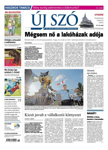 Obálka e-magazínu Új Szó 29.6.2017