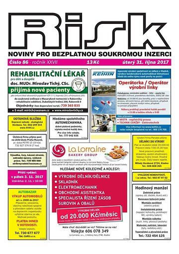 Obálka e-magazínu Risk 86/2017