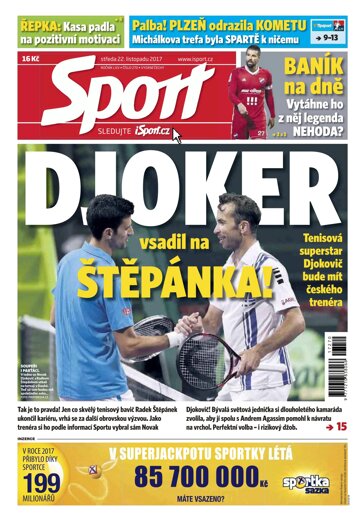 Obálka e-magazínu Sport 22.11.2017