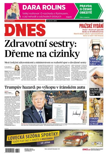 Obálka e-magazínu MF Dnes 10.5.2018