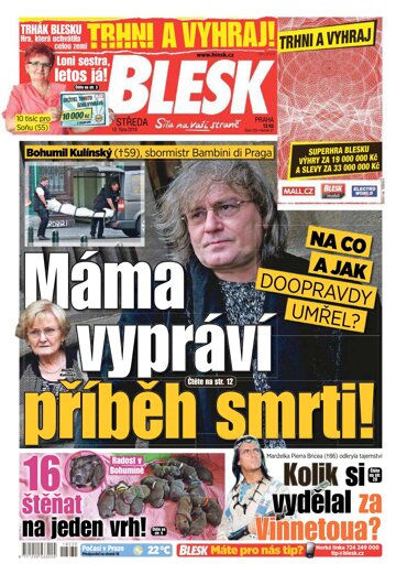 Obálka e-magazínu Blesk 10.10.2018