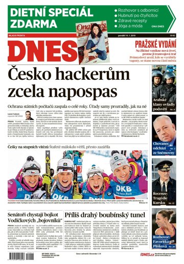 Obálka e-magazínu MF Dnes 14.1.2019